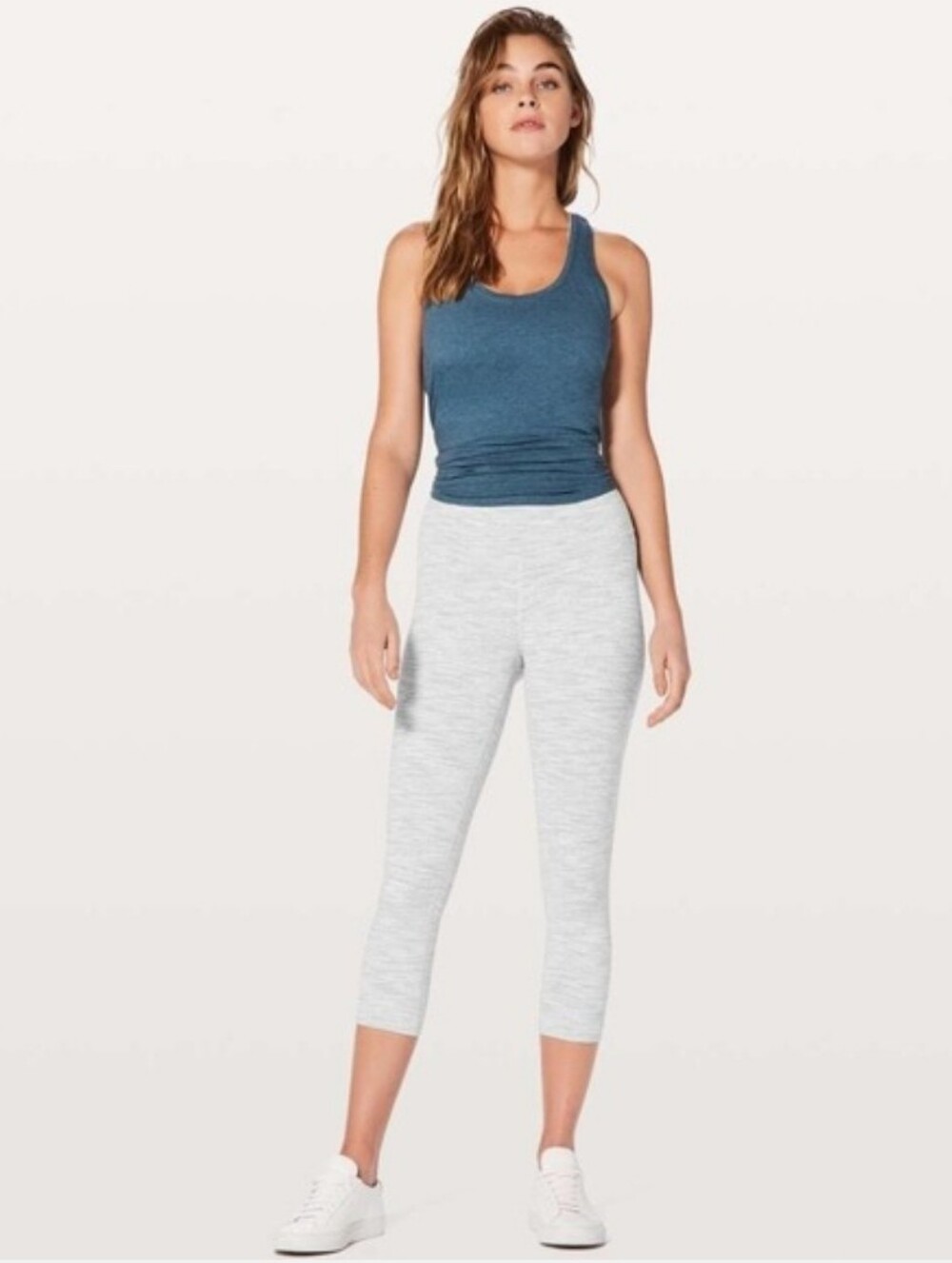 LULULEMON Wunder Under Crop Hi-Rise 21" Wee Are From Space Nimbus Size 4